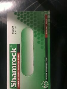Shamrock Exam gloves powder free Size Medium 100ct per box Blue