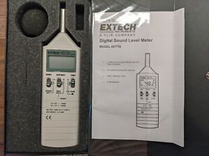 EXTECH 407736 DIGITAL SOUND LEVEL METER, 35 - 130dB, 31.5HZ - 8KHZ, +/-1.5 dB