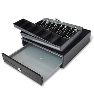 Beelta 13&#034; POS Cash Register Drawer with Removable Lock,DC24V,BK1313B