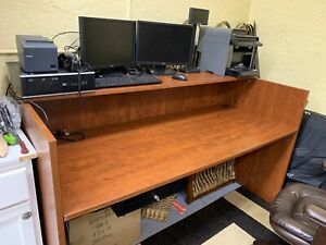 Cash Register Full System Retail Reception Desk w/Counter71w x 35 1/2d x 42 1/2h