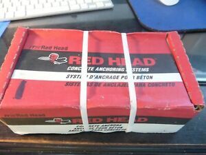 Red Head 11272 Wedge Anchor 1/2”x4/3/4” For Heavy Duty Concrete Use 25 QTY