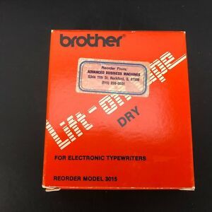 Brother Lift Off Tape Dry Model 3015  NOS