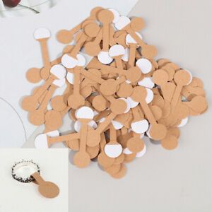 Round Blank Price Tags Necklace Ring Labels Paper Stickers  Jewelry Display C -K