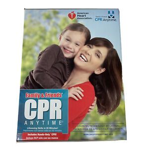 CPR Training Family and Friends CPR AHA Anytime Manikin DVD Kit UNUSED