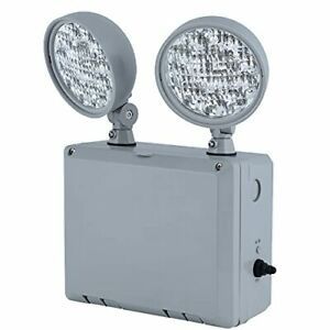 HUBBELL CU2WG Emergency Lights for Power Failure with 2 Adjustable LED Lamp H...