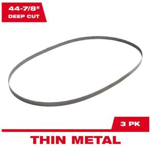 Milwaukee 48-39-0561 44-7/8-Inch 14/18-TPI Bi-Metal Deep Band Saw Blade - 3pk