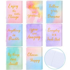16 Pieces Soft Cover Journal Notepads Mini Motivational Journal Notebook Smal...