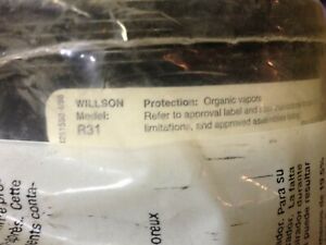 WILLSON R31 Replacement Chemical Cartridges for Respirators Two Pack 8F251 NEW