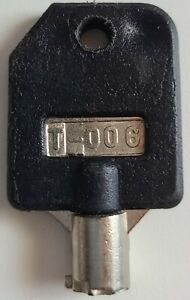 BLACK TUBULAR KEY T-006 FITS MANY CANDY VENDING MACHINES 1800 USED