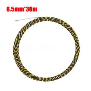 1Pcs 6.5mm*30m Cable Push Puller Conduit Snake Rodder Fish Tape Wire Guid