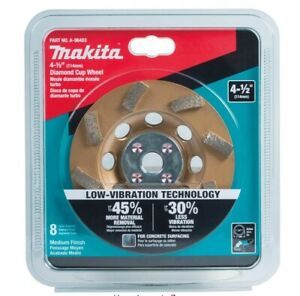 4-1/2 in. Turbo 8 Segment Diamond Cup Wheel, Low-Vibration, Compatible with Angl