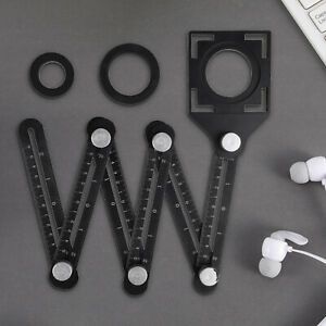 Multi Angle Tool Six-Sided Universal Ruler Tile Hole Measure Aluminum Alloy