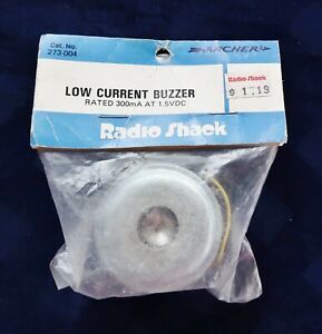 NOS Radio Shack Archer 273-004 Low Current Buzzer 1.5 Volts DC
