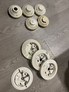Notifier Detectors. Lot of 5 &amp; Bases. Free Shipping