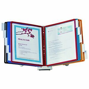 DURABLE Desktop Reference System 10 Double-Sided Panels Letter-Size Assorted ...