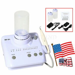 Dental Ultrasonic Piezo Scaler w/ Handpiece 5 Tips Bottles fits DTE SATELEC