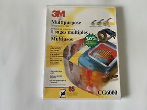 3M Clear Multipurpose Transparency Film w/ Sensing Stripe Letter Size 65ct Box