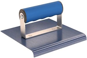 Bon Tool 22-726 6-Inch by 6-Inch Blue Steel Sidewalk Edger with 3/8-Inch Radius