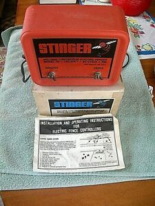 Stinger Hol-Dem Mod 78 Continuous Fence Charger 120v 60 Cycle 5w, Works