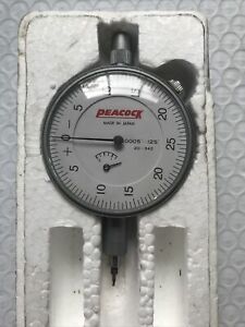 Peacock model 20-342 jewelled dial  gauge. 0.0005-.125