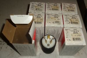 Lot of 8 Pass And Seymour L520-P Turnlok L520-P Electrical Plug 20a 125v