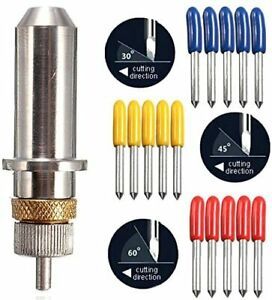 GAOHOU 15pcs 304560 Degree Vinyl Cutter Blade for Roland Cutting Plotter with Bl