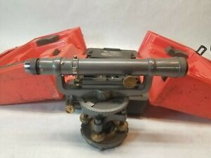 David White 8114 Transit Level Surveyor Hard Case Vintage