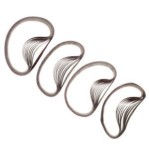 40x Sanding Belts 80/120/180/320 Grit Finger File Sander for Metal Sanding