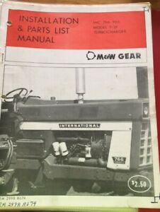 M&amp;W Gear IH International Farmall 766 966 D360 D414 Diesel Turbo Install Manual