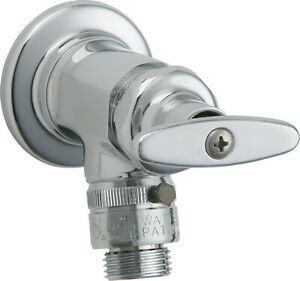 Chicago Faucets 387-E27 Wall Mounted Hose Faucet - Chrome