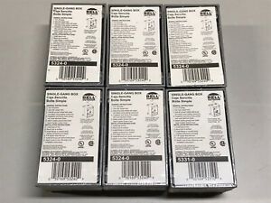 6 Hubbell-Bell 5324-0 Single Gang 3-3/4-Inch Outlets Weatherproof Box