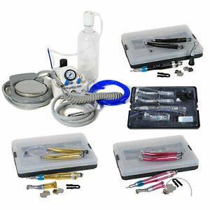 Dental Air Turbine No Compressor Slow Fast Low High Speed Handpiece Kits 4 H Ne