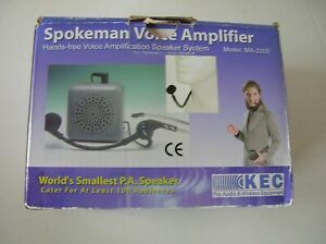 Tested &amp; working Spokeman KEC MA-2200 hands free voice amplifier PA speaker