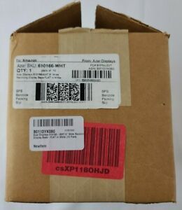 Azar Displays 610166-WHT 6&#034; Wide Revolving Display Base-FLAT in White (10 Pack)