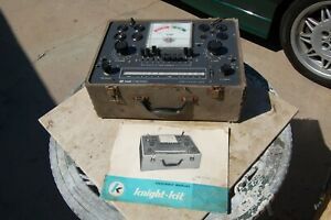 Vintage Knight Tube Tester Checker w/ Manual