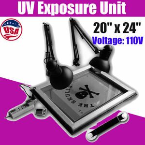 20&#034; x 24&#034; UV Exposure Unit Screen Printing Plate Making Silk Screening DIY