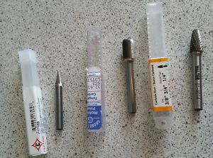 Carbides Burr 1/4&#034; Shank Walter Surface Technologies Lot Of 3 Items