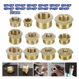 BSP Male x Female Brass Reducing Bush Coupler Air Hose Connector Fitting 1/8&#034;~1&#034;