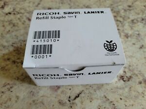 Ricoh Savin Lanier Refill Staple Type T  2 Cartridges per Box NIB Ships Free