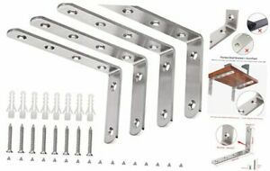 L Bracket, 5&#034; x 3&#034; Max Load: 35lb/15KG Heavy Duty 5&#034;x3&#034; Brushed Nickel