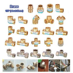 Brass Pipe Fittings Straight,Elbow,Y Piece,Tee,Cross,Union Connector Adapter