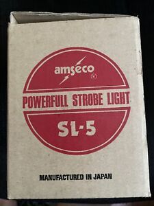 *NIB* *New* Amseco SL-5 Fire Alarm Powerful Strobe Light Red 24 VDC