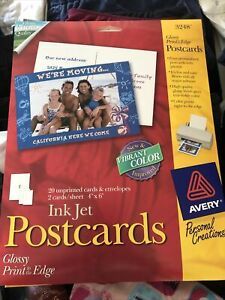 Avery 3248 Glossy Photo Quality Postcards 20 cards &amp; envelopes