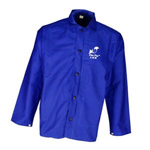 Flame-Resistant Welding Jacke, Long Sleeves Safety Clothing with Collar, 4