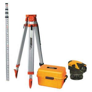 JOHNSON 40-6963 Automatic Level Kit,32X,450 ft