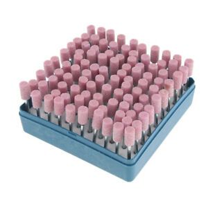 100Pieces Abrasive Grinding Wheel Burr Bit Polishing Stone Tip Rotary 8mm