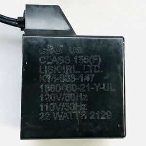 LISK IRL. CLASS 155(F) SOLENIOD COIL K14-633-147 ( 120V/60HZ) 110V/50HZ - 22 W