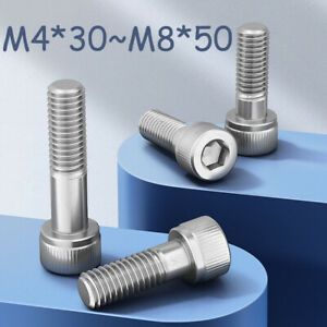 M4 M5 M6 M8 Allen Bolt Socket Cap Screws Partial Thread Grade 12.9-Nickel Plated