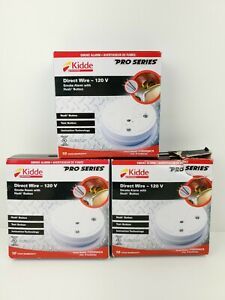 Kidde P1235CA i12020ACA Direct Wire Smoke Alarm Hush Button 120VAC NEW Lot of 3