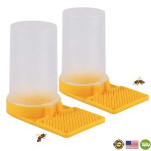 2 Pack Beehive Beekeeping Water Dispenser Honey Beehive Entrance Feeder Bee Drin